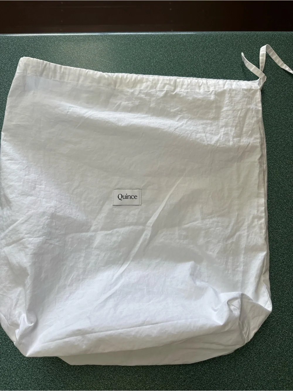 Quince Cotton Dust Bag w/ Flat Bottom | 16x16.5 | Purse Storage